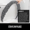 image:imageGORILLA GRIP Soft Chenille Toilet Lid Seat Cover 195x185 GrayGrey