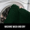 image:imageGORILLA GRIP Soft Chenille Toilet Lid Seat Cover 195x185 GrayHunter Green