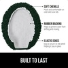 image:imageGORILLA GRIP Soft Chenille Toilet Lid Seat Cover 195x185 GrayHunter Green