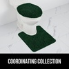 image:imageGORILLA GRIP Soft Chenille Toilet Lid Seat Cover 195x185 GrayHunter Green