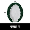 image:imageGORILLA GRIP Soft Chenille Toilet Lid Seat Cover 195x185 GrayHunter Green