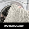 image:imageGORILLA GRIP Soft Chenille Toilet Lid Seat Cover 195x185 GrayIvory