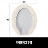 image:imageGORILLA GRIP Soft Chenille Toilet Lid Seat Cover 195x185 GrayIvory