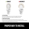 image:imageGORILLA GRIP Soft Chenille Toilet Lid Seat Cover 195x185 GrayIvory
