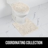 image:imageGORILLA GRIP Soft Chenille Toilet Lid Seat Cover 195x185 GrayIvory