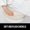 image:imageGORILLA GRIP Soft Chenille Toilet Lid Seat Cover 195x185 GrayIvory