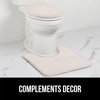 image:imageGORILLA GRIP Soft Chenille Toilet Lid Seat Cover 195x185 GrayIvory