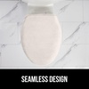 image:imageGORILLA GRIP Soft Chenille Toilet Lid Seat Cover 195x185 GrayIvory