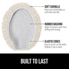 image:imageGORILLA GRIP Soft Chenille Toilet Lid Seat Cover 195x185 GrayIvory