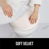 image:imageGORILLA GRIP Soft Chenille Toilet Lid Seat Cover 195x185 GrayIvory