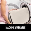 image:imageGORILLA GRIP Soft Chenille Toilet Lid Seat Cover 195x185 GrayIvory