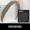 image:imageGORILLA GRIP Soft Chenille Toilet Lid Seat Cover 195x185 GrayLatte