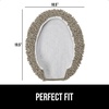image:imageGORILLA GRIP Soft Chenille Toilet Lid Seat Cover 195x185 GrayLatte