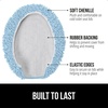 image:imageGORILLA GRIP Soft Chenille Toilet Lid Seat Cover 195x185 GrayLight Blue