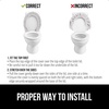 image:imageGORILLA GRIP Soft Chenille Toilet Lid Seat Cover 195x185 GrayLight Gray