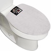 image:imageGORILLA GRIP Soft Chenille Toilet Lid Seat Cover 195x185 GrayLight Gray