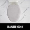 image:imageGORILLA GRIP Soft Chenille Toilet Lid Seat Cover 195x185 GrayLight Gray