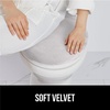 image:imageGORILLA GRIP Soft Chenille Toilet Lid Seat Cover 195x185 GrayLight Gray