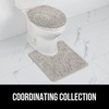 image:imageGORILLA GRIP Soft Chenille Toilet Lid Seat Cover 195x185 GrayLight Gray