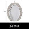 image:imageGORILLA GRIP Soft Chenille Toilet Lid Seat Cover 195x185 GrayLight Gray