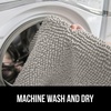 image:imageGORILLA GRIP Soft Chenille Toilet Lid Seat Cover 195x185 GrayLight Gray