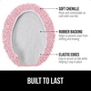 image:imageGORILLA GRIP Soft Chenille Toilet Lid Seat Cover 195x185 GrayLight Pink