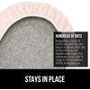 image:imageGORILLA GRIP Soft Chenille Toilet Lid Seat Cover 195x185 GrayLight Pink