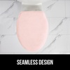 image:imageGORILLA GRIP Soft Chenille Toilet Lid Seat Cover 195x185 GrayLight Pink