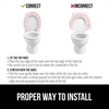 image:imageGORILLA GRIP Soft Chenille Toilet Lid Seat Cover 195x185 GrayLight Pink