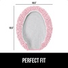 image:imageGORILLA GRIP Soft Chenille Toilet Lid Seat Cover 195x185 GrayLight Pink
