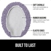 image:imageGORILLA GRIP Soft Chenille Toilet Lid Seat Cover 195x185 GrayLight Purple