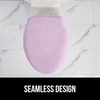 image:imageGORILLA GRIP Soft Chenille Toilet Lid Seat Cover 195x185 GrayLight Purple