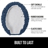 image:imageGORILLA GRIP Soft Chenille Toilet Lid Seat Cover 195x185 GrayNavy