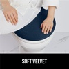 image:imageGORILLA GRIP Soft Chenille Toilet Lid Seat Cover 195x185 GrayNavy
