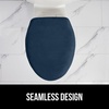 image:imageGORILLA GRIP Soft Chenille Toilet Lid Seat Cover 195x185 GrayNavy