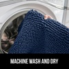image:imageGORILLA GRIP Soft Chenille Toilet Lid Seat Cover 195x185 GrayNavy
