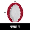 image:imageGORILLA GRIP Soft Chenille Toilet Lid Seat Cover 195x185 GrayRed