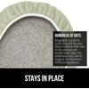 image:imageGORILLA GRIP Soft Chenille Toilet Lid Seat Cover 195x185 GraySage