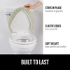 image:imageGORILLA GRIP Soft Chenille Toilet Lid Seat Cover 195x185 GraySage