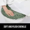 image:imageGORILLA GRIP Soft Chenille Toilet Lid Seat Cover 195x185 GraySage