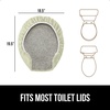 image:imageGORILLA GRIP Soft Chenille Toilet Lid Seat Cover 195x185 GraySage