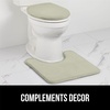 image:imageGORILLA GRIP Soft Chenille Toilet Lid Seat Cover 195x185 GraySage
