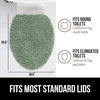 image:imageGORILLA GRIP Soft Chenille Toilet Lid Seat Cover 195x185 GraySage