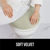 image:imageGORILLA GRIP Soft Chenille Toilet Lid Seat Cover 195x185 GraySage