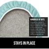 image:imageGORILLA GRIP Soft Chenille Toilet Lid Seat Cover 195x185 GraySea Blue