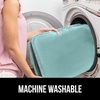 image:imageGORILLA GRIP Soft Chenille Toilet Lid Seat Cover 195x185 GraySea Blue