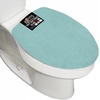 image:imageGORILLA GRIP Soft Chenille Toilet Lid Seat Cover 195x185 GraySea Blue