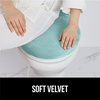 image:imageGORILLA GRIP Soft Chenille Toilet Lid Seat Cover 195x185 GraySea Blue