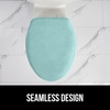 image:imageGORILLA GRIP Soft Chenille Toilet Lid Seat Cover 195x185 GraySea Blue