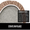 image:imageGORILLA GRIP Soft Chenille Toilet Lid Seat Cover 195x185 GrayTaupe